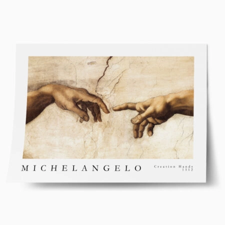 Πόστερ MICHELANGELO - CREATION HANDS - Διασημοι Ζωγραφοι Sticky 1