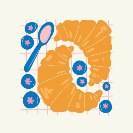 Πόστερ MINIMAL CROISSANTS - Food & Drink Sticky 3