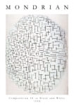 Πόστερ MONDRIAN - COMPOSITION 10 IN BLACK AND WHITE