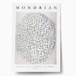 Πόστερ MONDRIAN - COMPOSITION 10 IN BLACK AND WHITE