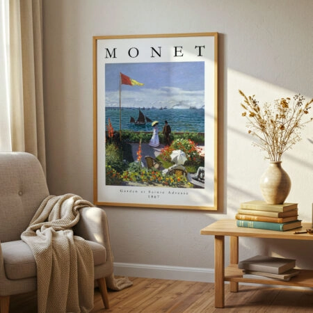 Πόστερ MONET - GARDEN AT SAINTE-ADRESSE - Διασημοι Ζωγραφοι