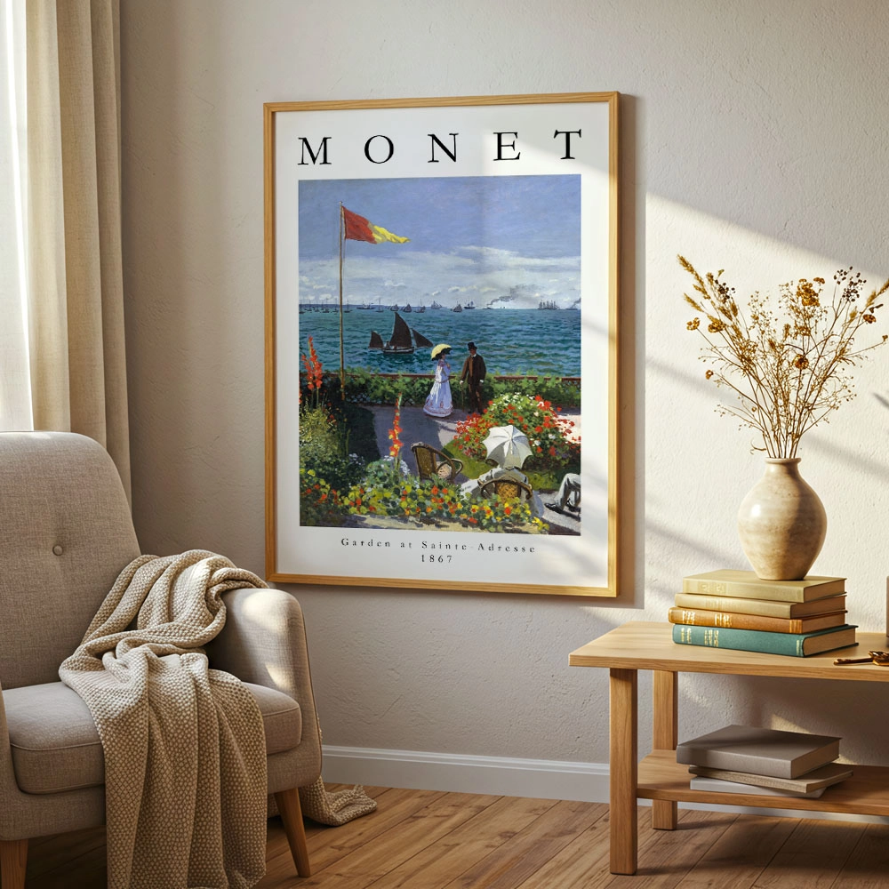 Πόστερ MONET - GARDEN AT SAINTE-ADRESSE