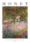 Πόστερ MONET - IRISES IN MONET'S GARDEN