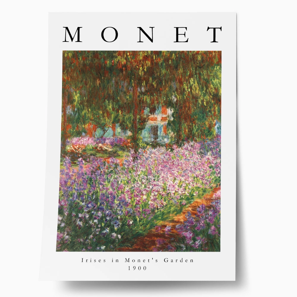 Πόστερ MONET - IRISES IN MONET'S GARDEN