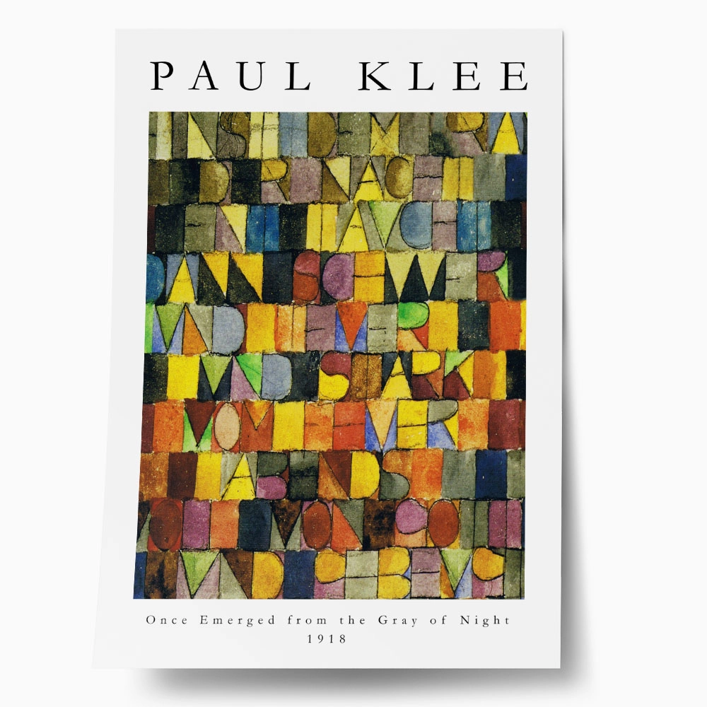 Πόστερ PAUL KLEE - ONCE EMERGED FROM THE GREY OF NIGHT
