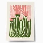 Πόστερ PINK AND GREEN FLOWERS