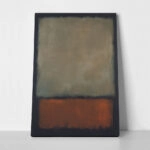Πινακας σε καμβά ROTHKO - BLACK BEIGE RED