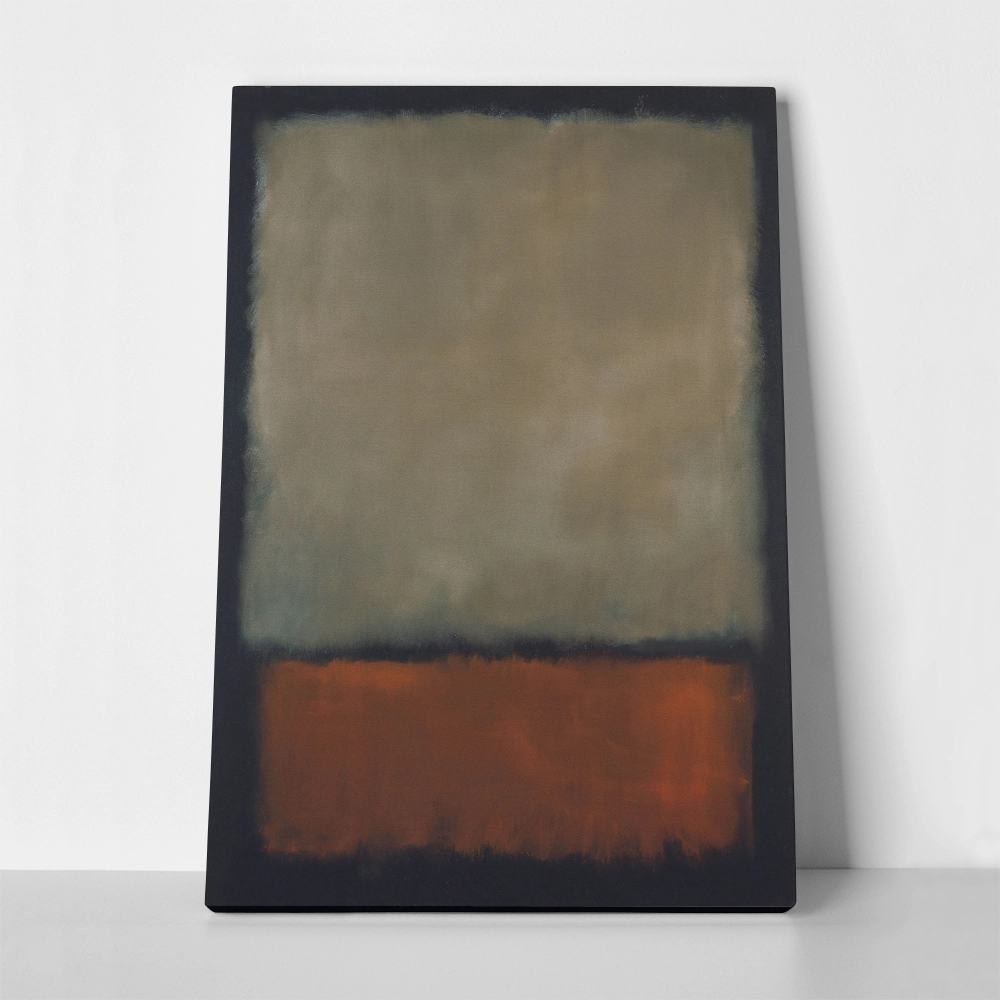 Πινακας σε καμβά ROTHKO - BLACK BEIGE RED