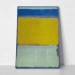 Πινακας σε καμβά ROTHKO - BLUE YELLOW MINT