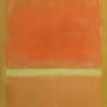 Πινακας σε καμβά ROTHKO - BROWN RED - Rothko Mark Sticky 6