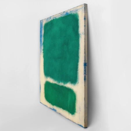 Πινακας σε καμβά ROTHKO - GREEN WHITE BLUE - Rothko Mark Sticky 3