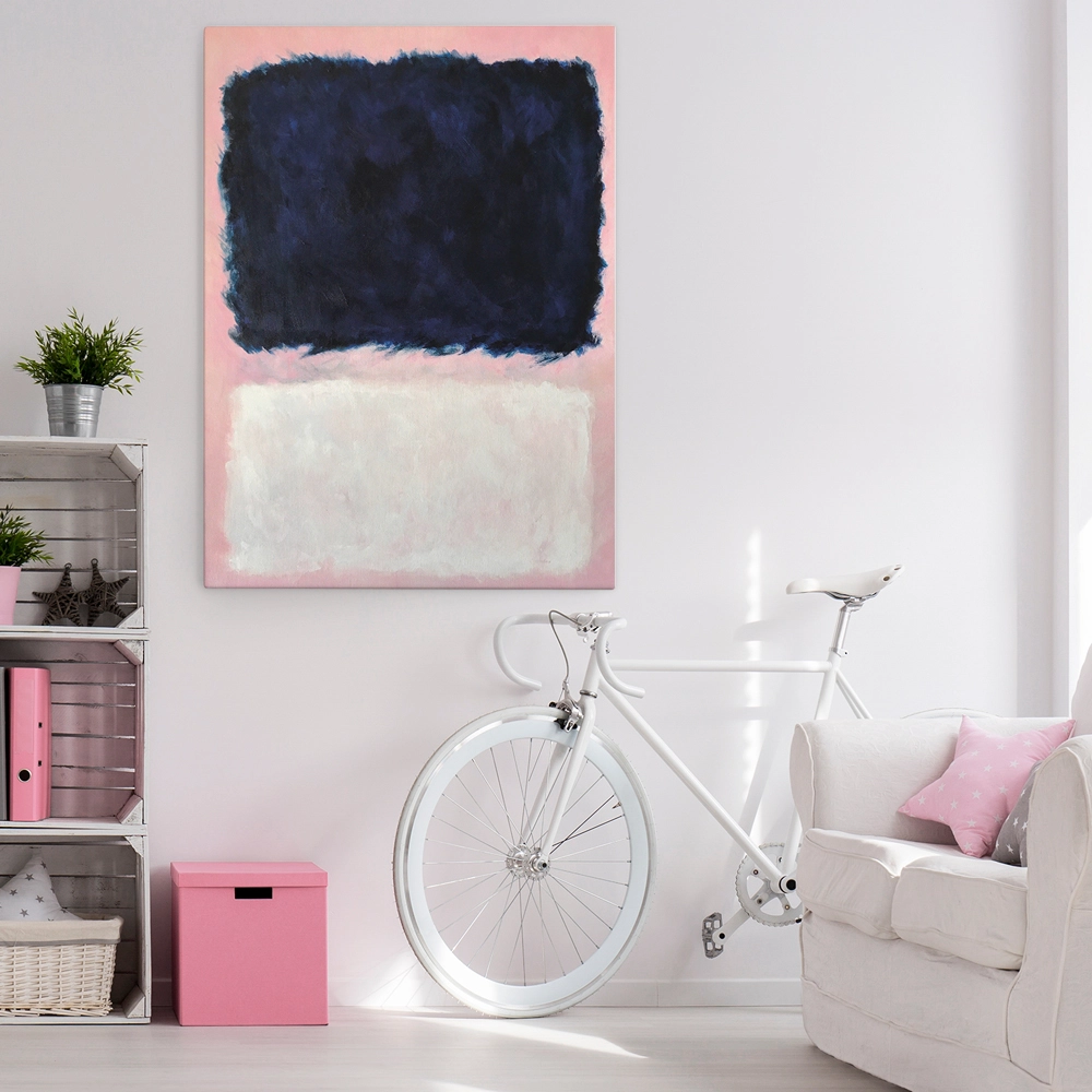 Πινακας σε καμβά ROTHKO - PINK BLACK WHITE