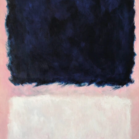 Πινακας σε καμβά ROTHKO - PINK BLACK WHITE - Rothko Mark Sticky 6