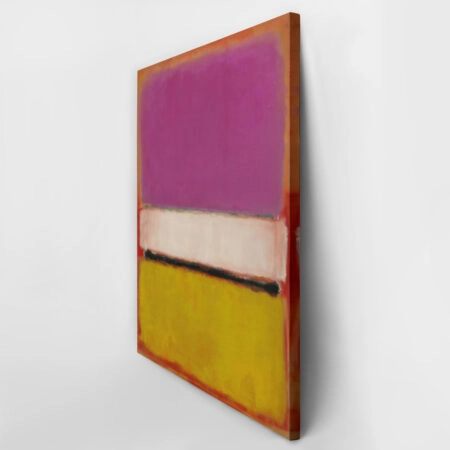 Πινακας σε καμβά ROTHKO - PURPLE WHITE YELLOW - Rothko Mark Sticky 3