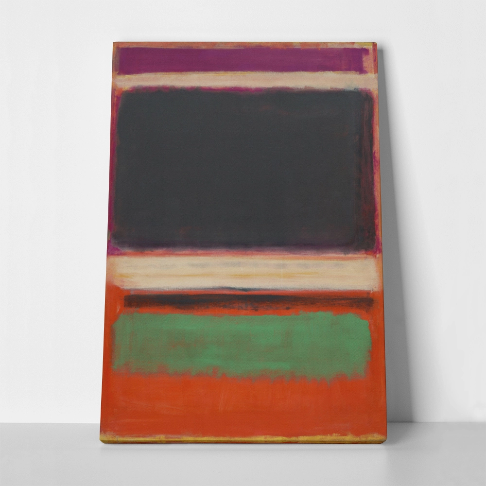 Πινακας σε καμβά ROTHKO - RED BLACK GREEN WHITE