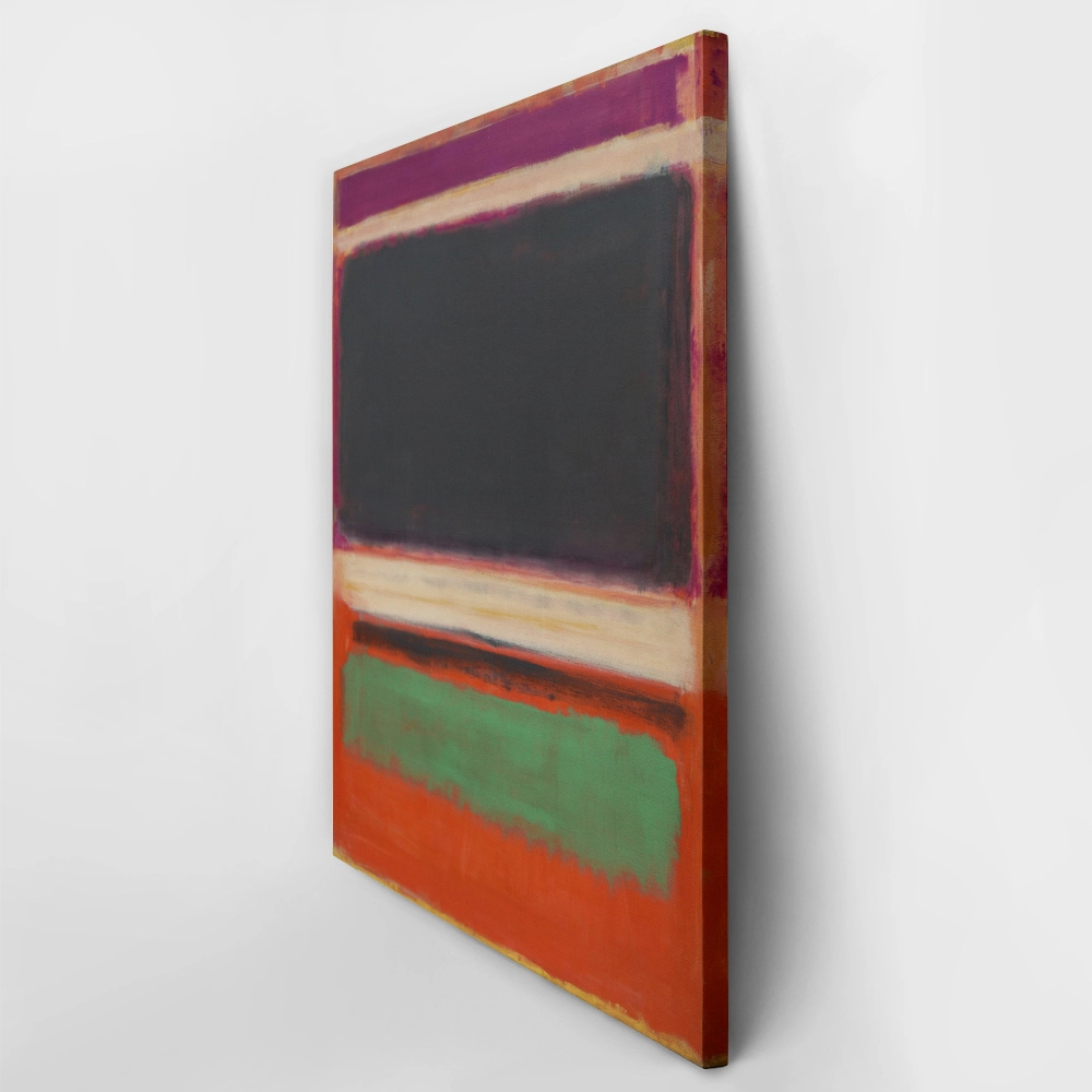 Πινακας σε καμβά ROTHKO - RED BLACK GREEN WHITE