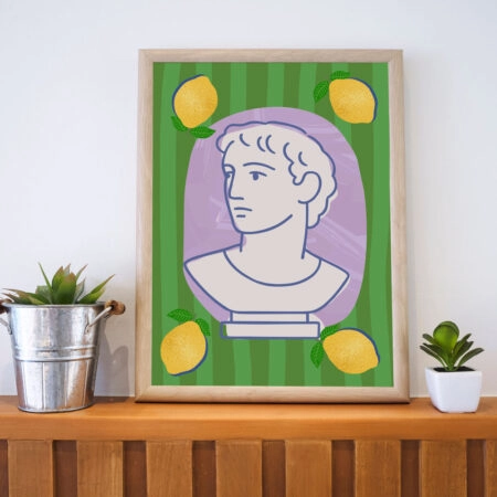 Πόστερ STATUE HEAD ILLUSTRATION - Πορτραιτα - Φιγουρες