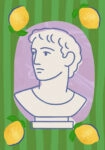 Πόστερ STATUE HEAD ILLUSTRATION