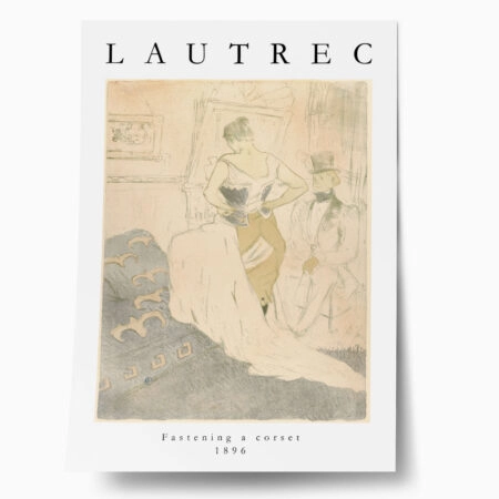 Πόστερ TOULOUSE LAUTREC - FASTENING A CORSET - Διασημοι Ζωγραφοι Sticky 1