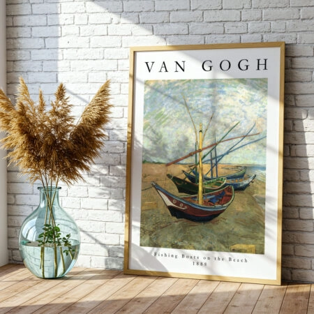 Πόστερ VAN GOGH - FISHING BOATS ON THE BEACH AT SAINTES-MARIES - Διασημοι Ζωγραφοι