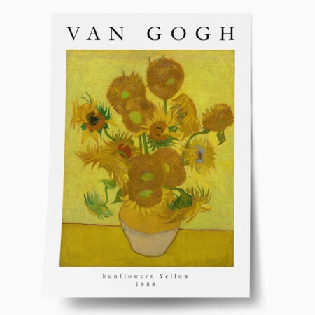 Πόστερ VAN GOGH - SUNFLOWERS YELLOW - Διασημοι Ζωγραφοι Sticky 1