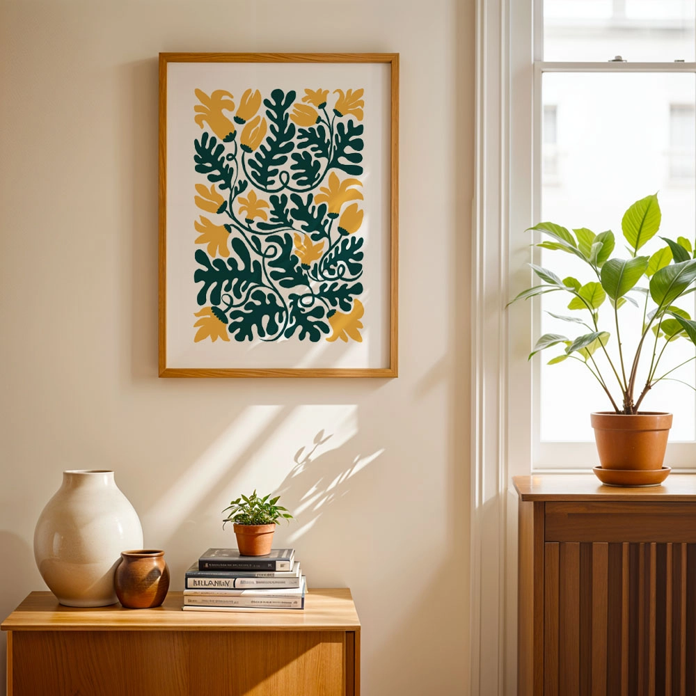 Πόστερ YELLOW AND GREEN FLOWERS