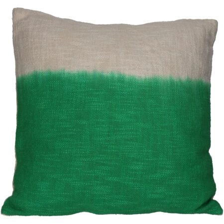 Μαξιλάρι Dip Dye Πράσινο Βαμβακερό 45x45cm - Διακοσμητικά Μαξιλάρια