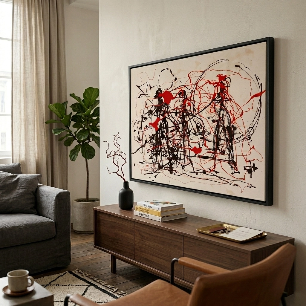 Πινακας σε καμβά JACKSON POLLOCK - UNTITLED no2