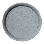 ΠΙΑΤΟ FIBER CLAY ΓΚΡΙ ΓΡΑΝΙΤΗ ΣΤΡΟΓΓΥΛΟ ΓΙΑ ΚΑΣΠΩ - Φ28x3.5cm