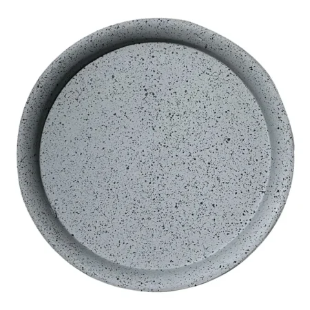 ΠΙΑΤΟ FIBER CLAY ΓΚΡΙ ΓΡΑΝΙΤΗ ΣΤΡΟΓΓΥΛΟ ΓΙΑ ΚΑΣΠΩ - Φ52.5x4.5cm - Κασπω Sticky 1