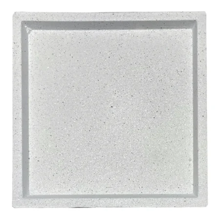 ΠΙΑΤΟ FIBER CLAY ΛΕΥΚΟ ΓΡΑΝΙΤΗ ΤΕΤΡΑΓΩΝΟ ΓΙΑ ΚΑΣΠΩ - 33x33x4cm - Κασπω Sticky 1
