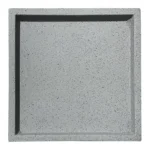 ΠΙΑΤΟ FIBER CLAY ΓΚΡΙ ΓΡΑΝΙΤΗ ΤΕΤΡΑΓΩΝΟ ΓΙΑ ΚΑΣΠΩ - 40.5x40.5x4cm