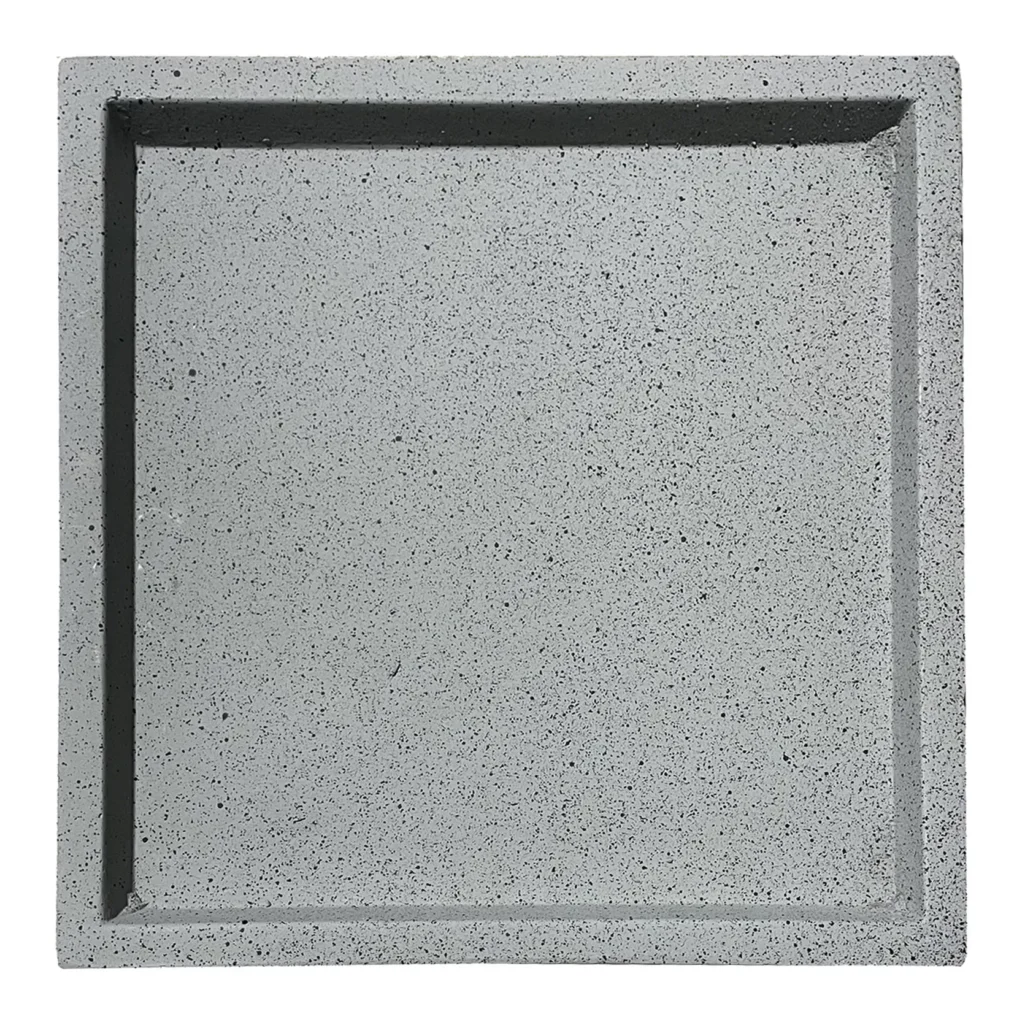 ΠΙΑΤΟ FIBER CLAY ΓΚΡΙ ΓΡΑΝΙΤΗ ΤΕΤΡΑΓΩΝΟ ΓΙΑ ΚΑΣΠΩ - 45x45x4cm