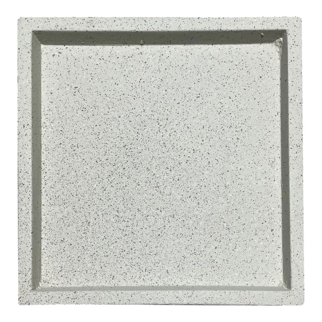 ΠΙΑΤΟ FIBER CLAY ΜΠΕΖ-ΓΡΑΝΙΤΗ ΤΕΤΡΑΓΩΝΟ ΓΙΑ ΚΑΣΠΩ - 45x45x4cm