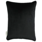 Μαξιλάρι Με Σχέδιο Τριαντάφυλλο Μαύρο Polyester 43x43cm