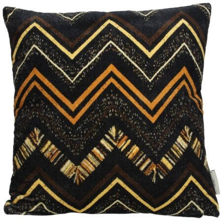 Μαξιλάρι Tribal Καφέ Βελούδο 45x45cm - Διακοσμητικά Μαξιλάρια