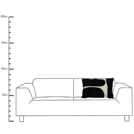 Μαξιλάρι Μαύρο Βαμβακερό 40x60cm - Διακοσμητικά Μαξιλάρια Sticky 4
