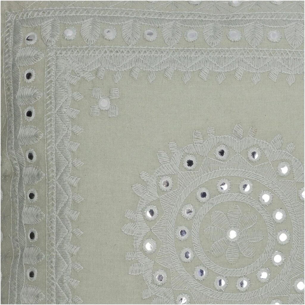 Μαξιλάρι Καθρέπτης Εκρού Βαμβακερό 45x45cm