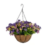 GERBERA HANGING PLANT 20637 Τεχνητό Κρεμαστό Διακοσμητικό Φυτό Ζέρμπερας Μ40 x Π40 x Y46cm