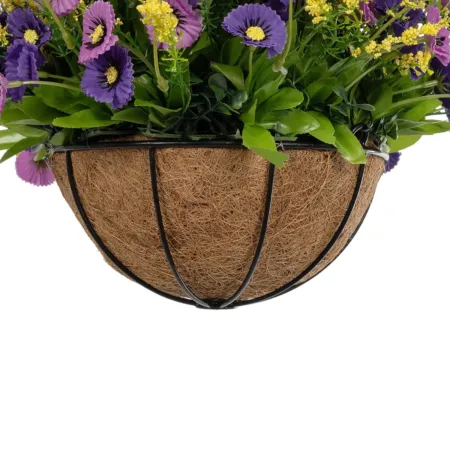 GERBERA HANGING PLANT 20637 Τεχνητό Κρεμαστό Διακοσμητικό Φυτό Ζέρμπερας Μ40 x Π40 x Y46cm -  Sticky 4