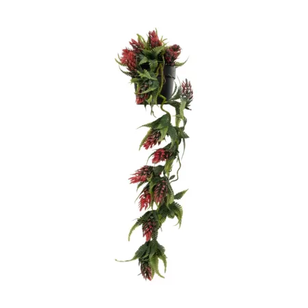 HANGING RED PINE CONE 20869 Τεχνητό Κρεμαστό Διακοσμητικό Φυτό Κόκκινο Κουκουνάρι Μ17 x Π17 x Υ50cm - 