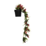 HANGING RED PINE CONE 20869 Τεχνητό Κρεμαστό Διακοσμητικό Φυτό Κόκκινο Κουκουνάρι Μ17 x Π17 x Υ50cm