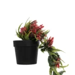 HANGING RED PINE CONE 20869 Τεχνητό Κρεμαστό Διακοσμητικό Φυτό Κόκκινο Κουκουνάρι Μ17 x Π17 x Υ50cm