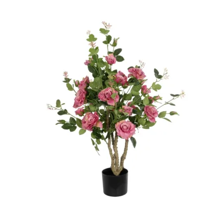 PINK ROSES 21072 Τεχνητό Διακοσμητικό Δέντρο Τριανταφυλλιά Μ50 x Π50 x Υ90cm - Τεχνητα Ανθισμένα Δεντρα