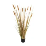 TYPHA GRASS 21483 Artificial Decorative Typha Grass Plant W70 x D40 x H150cm
