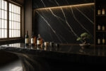 PVC Panel τοιχου 122cm x 280cm x 2,8mm CARRARA BLACK 204