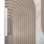 Αυτοκόλλητο ψυγείου BEIGE GEOMETRICAL