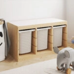 Αυτοκόλλητα για Κουτιά Αποθήκευσης Trofast BEIGE SQUARES