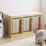 Αυτοκόλλητα για Κουτιά Αποθήκευσης Trofast BEIGE STRIPES
