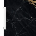 Αυτοκόλλητο ψυγείου BLACK AND GOLD MARBLE
